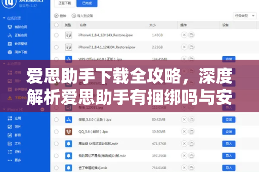 爱思助手下载全攻略，深度解析爱思助手有捆绑吗与安全使用指南