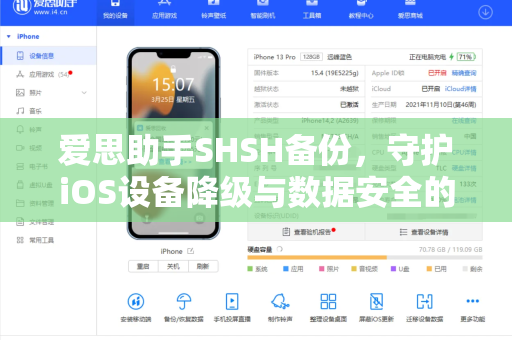 爱思助手SHSH备份，守护iOS设备降级与数据安全的终极指南