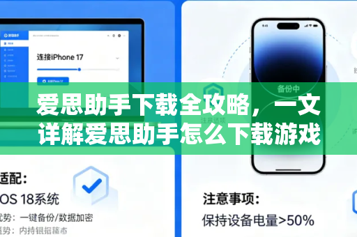 爱思助手下载全攻略，一文详解爱思助手怎么下载游戏-第1张图片-爱思助手官网 - 专业苹果手机助手 | 官方下载